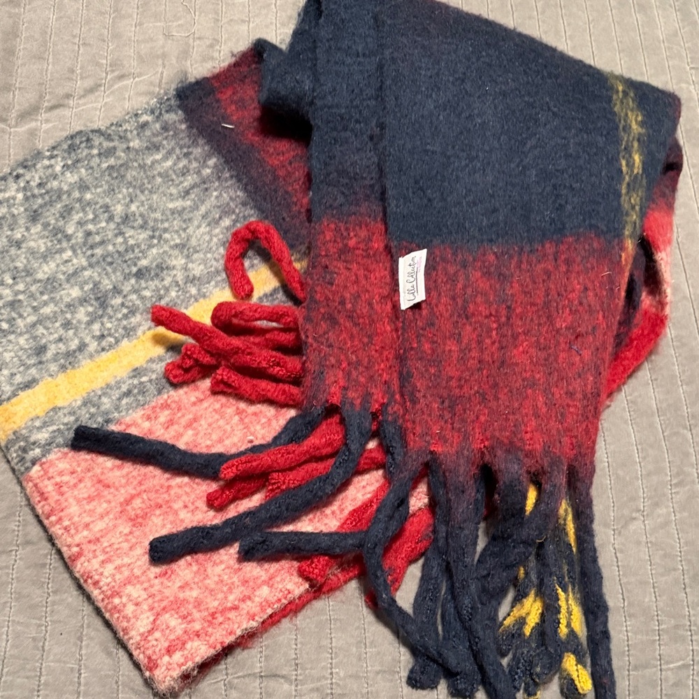 Colorful Plaid Chunky Scarf